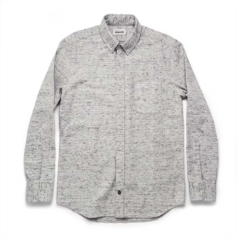 Taylor Stitch Natural Donegal Cotton Wool Blend The Jack Shirt